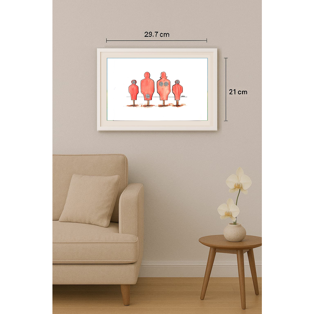 Winfried Besslich 29x21cm Orijinal Karikatür BOD01534