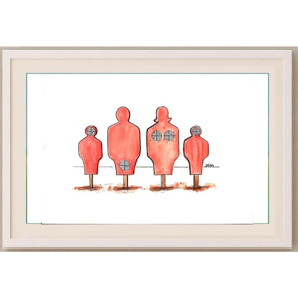 Winfried Besslich 29x21cm Orijinal Karikatür BOD01534