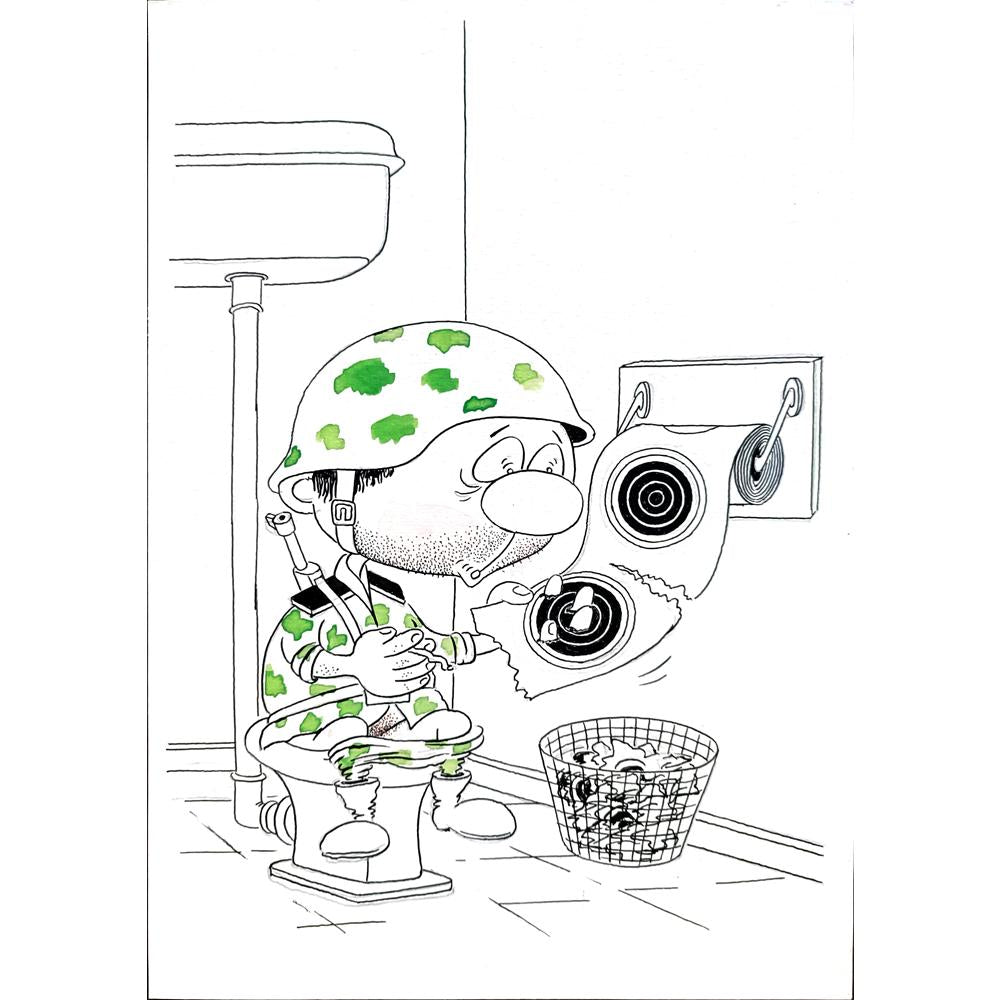 Victor Bogdanov 29x21cm Orijinal Karikatür BOD01537