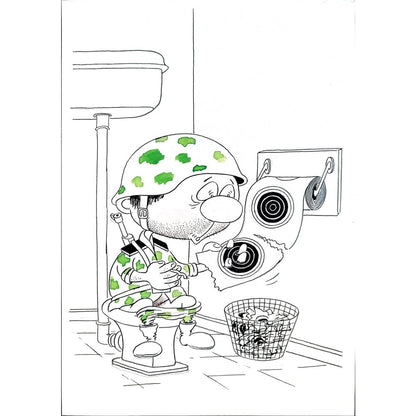 Victor Bogdanov 29x21cm Orijinal Karikatür BOD01537