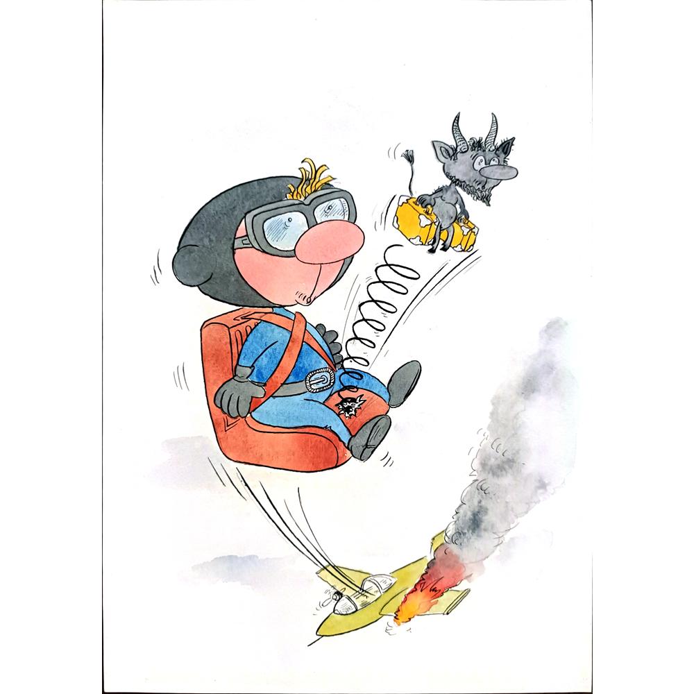 Bogdanov Victor 29x21cm Orijinal Karikatür BOD01539