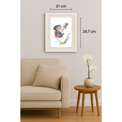 Bogdanov Victor 29x21cm Orijinal Karikatür BOD01539