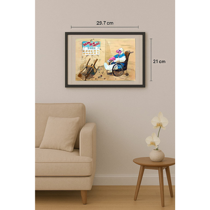 Borigen 29x21cm Orijinal Karikatür BOD01546