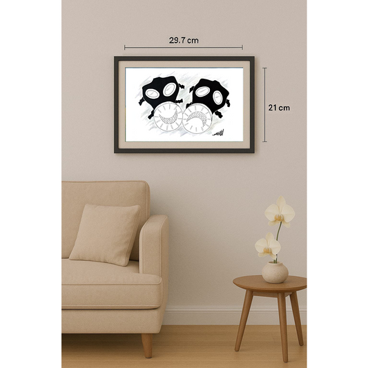 Andy Chaushu 29x21cm Orijinal Karikatür BOD01547