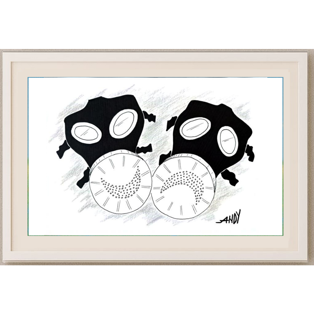 Andy Chaushu 29x21cm Orijinal Karikatür BOD01547