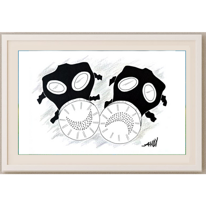 Andy Chaushu 29x21cm Orijinal Karikatür BOD01547