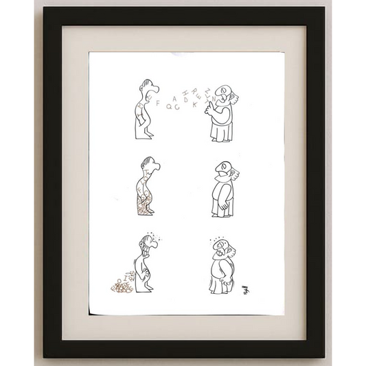 Daniel Rosell Montalban 29x21cm Orijinal Karikatür BOD01551