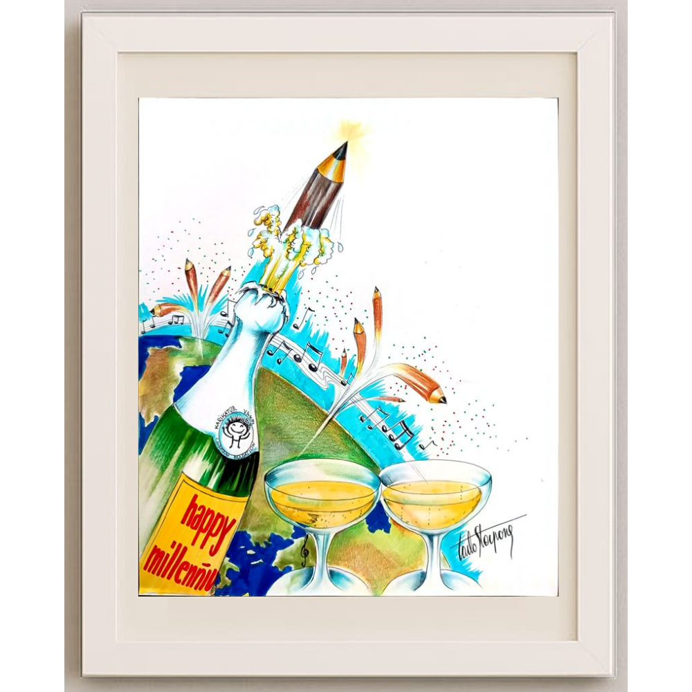 Carlo Sterpone 29x21cm Orijinal Karikatür BOD01552