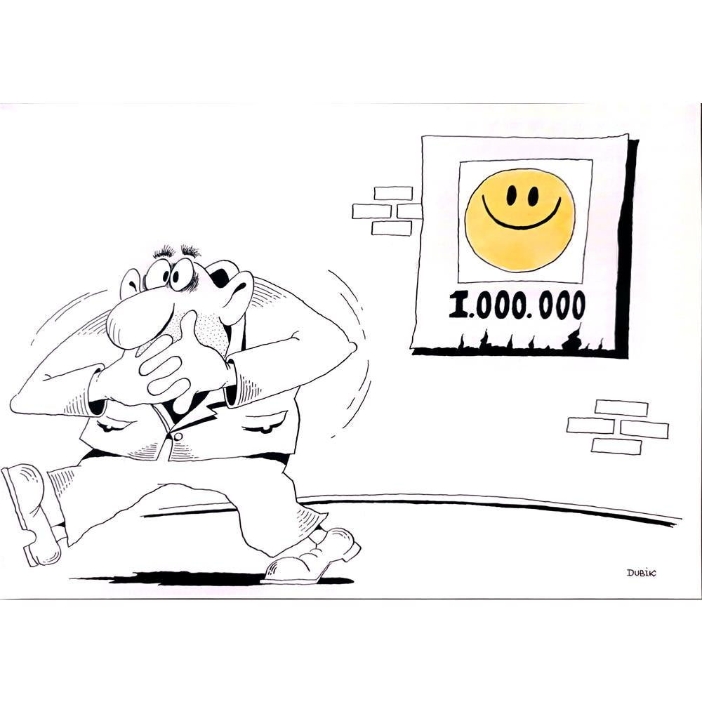 Alexander Dubovsky 29x21cm Orijinal Karikatür BOD01556