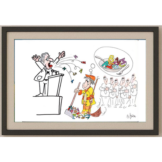 Bojan Grlica 29x21cm Orijinal Karikatür BOD01559