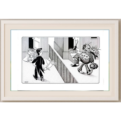 Vansovich Tamara 29x21cm Orijinal Karikatür BOD01562