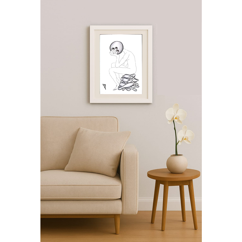 Andy Chaushu 29x21cm Orijinal Karikatür BOD01567