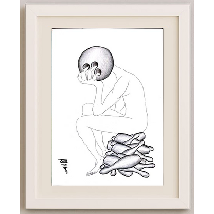 Andy Chaushu 29x21cm Orijinal Karikatür BOD01567