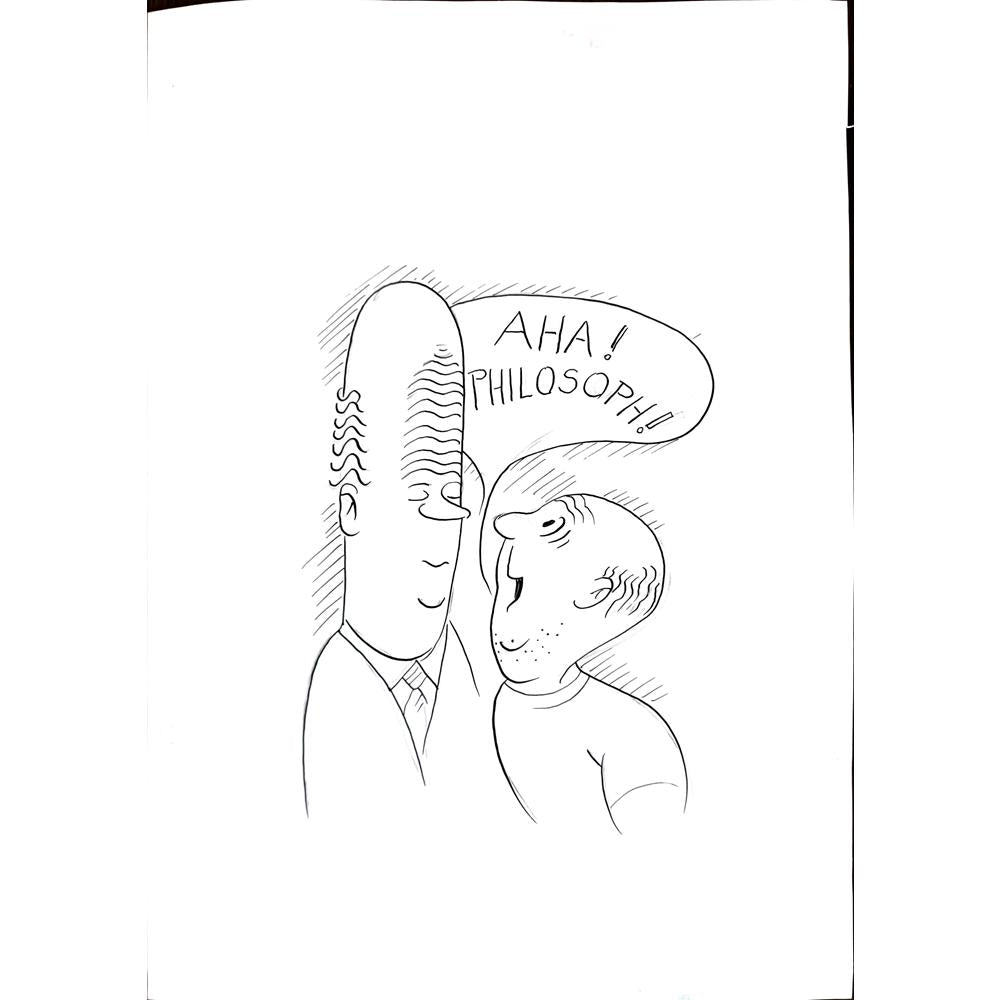 Wolfgang Schlegel 43x30cm Orijinal Karikatür BOD01572