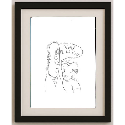 Wolfgang Schlegel 43x30cm Orijinal Karikatür BOD01572