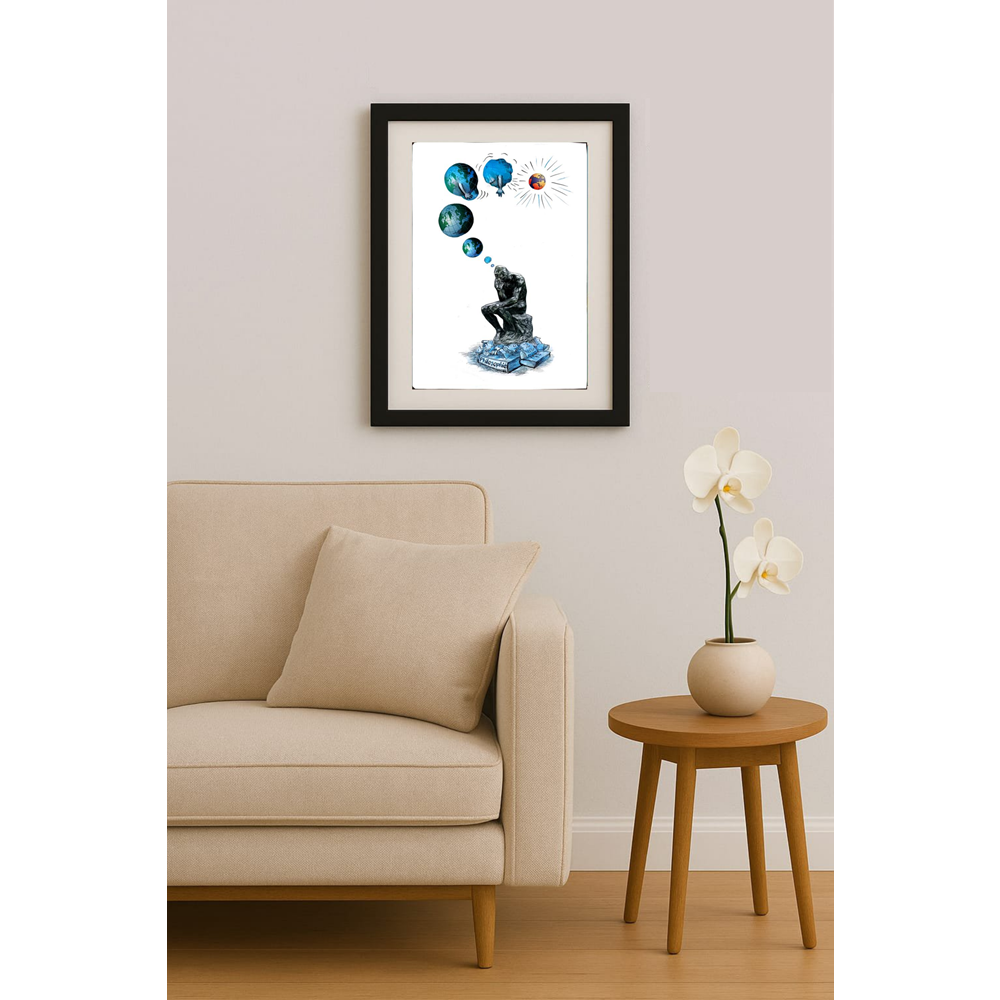 Wolfgang Schlegel 43x30cm Orijinal Karikatür BOD01574