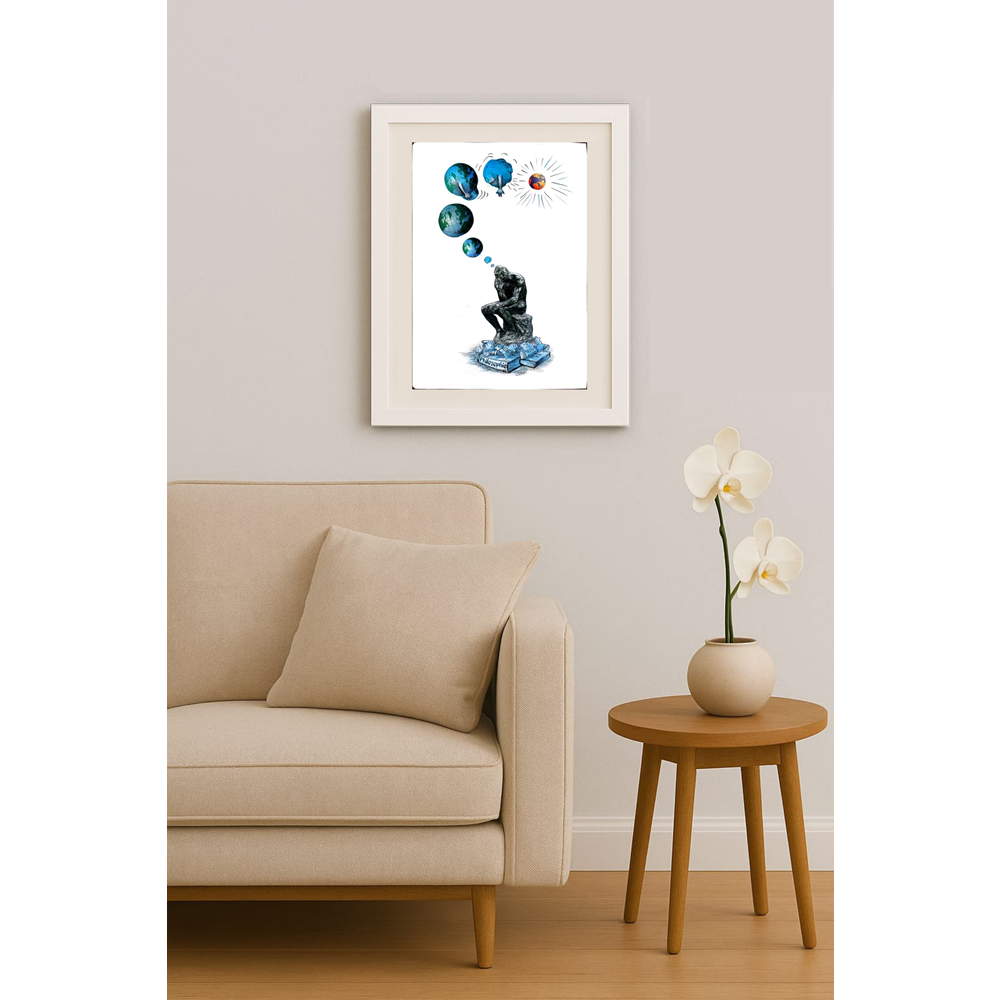 Wolfgang Schlegel 43x30cm Orijinal Karikatür BOD01574