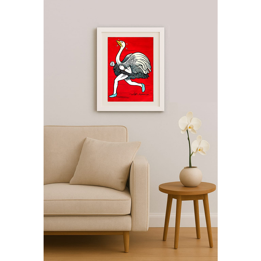 Thorsteinn Eggertsson 43x30cm Orijinal Karikatür BOD01576