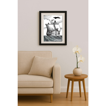 Thorsteinn Eggertsson 43x30cm Orijinal Karikatür BOD01579