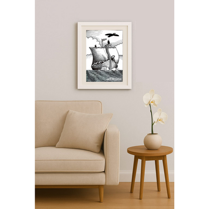 Thorsteinn Eggertsson 43x30cm Orijinal Karikatür BOD01579