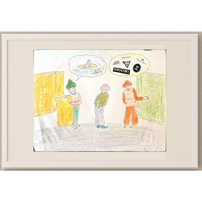 Zola Zli 43x30cm Orijinal Karikatür BOD01581