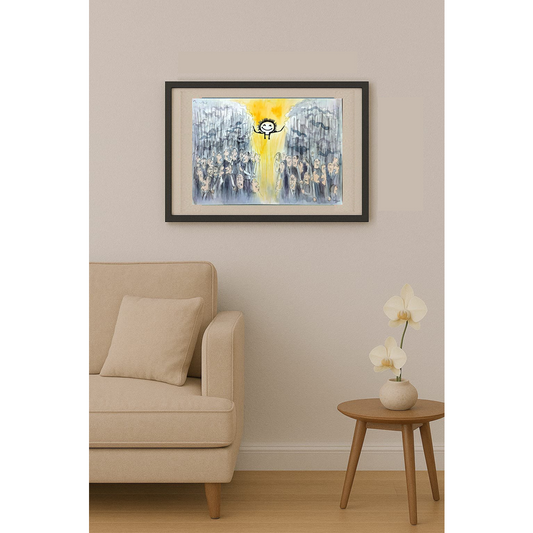 Bossens Philippe 35x25cm Orijinal Karikatür BOD01589