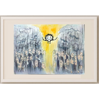 Bossens Philippe 35x25cm Orijinal Karikatür BOD01589