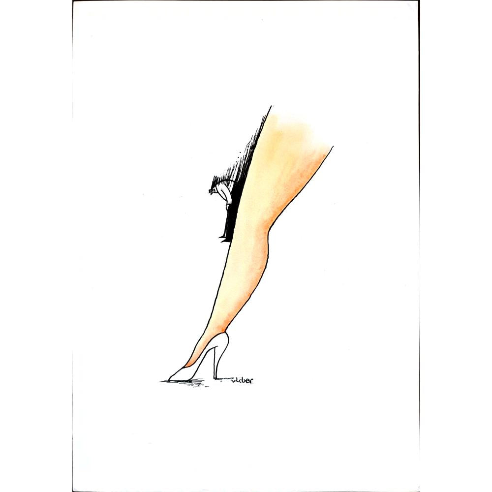 Vladimiras Beresniovas 29x21cm Orijinal Karikatür BOD01597