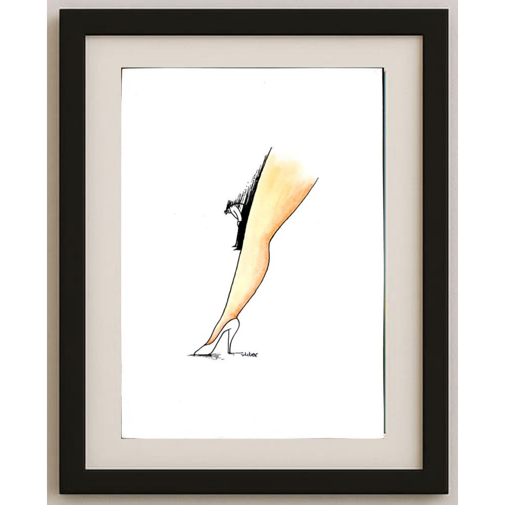 Vladimiras Beresniovas 29x21cm Orijinal Karikatür BOD01597