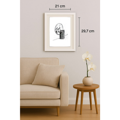 Yuri Ochakovski 29x21cm Orijinal Karikatür BOD01602