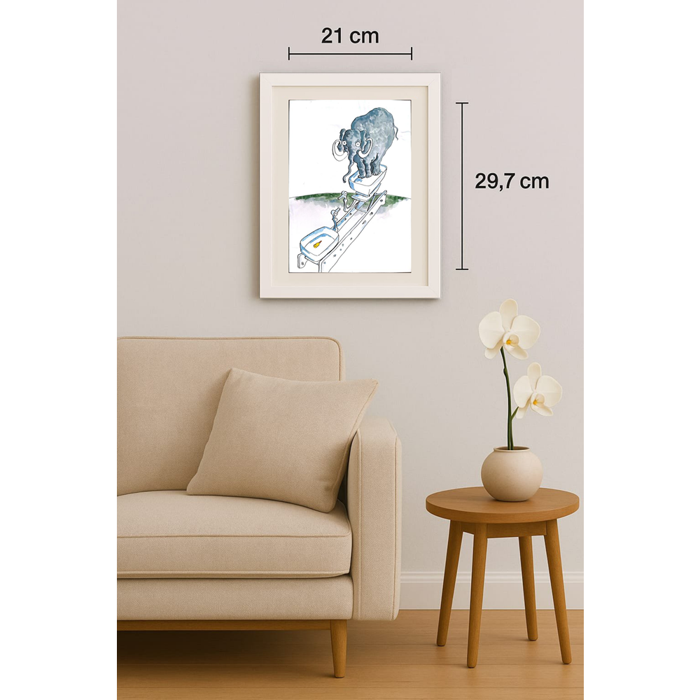 Tsocho Peev 29x21cm Orijinal Karikatür BOD01608