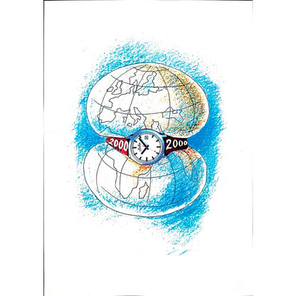 Wolfgang Schlegel 29x21cm Orijinal Karikatür BOD01612