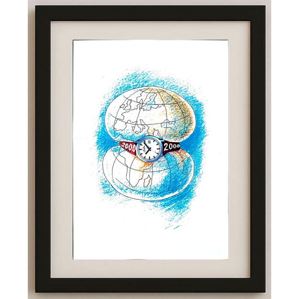 Wolfgang Schlegel 29x21cm Orijinal Karikatür BOD01612