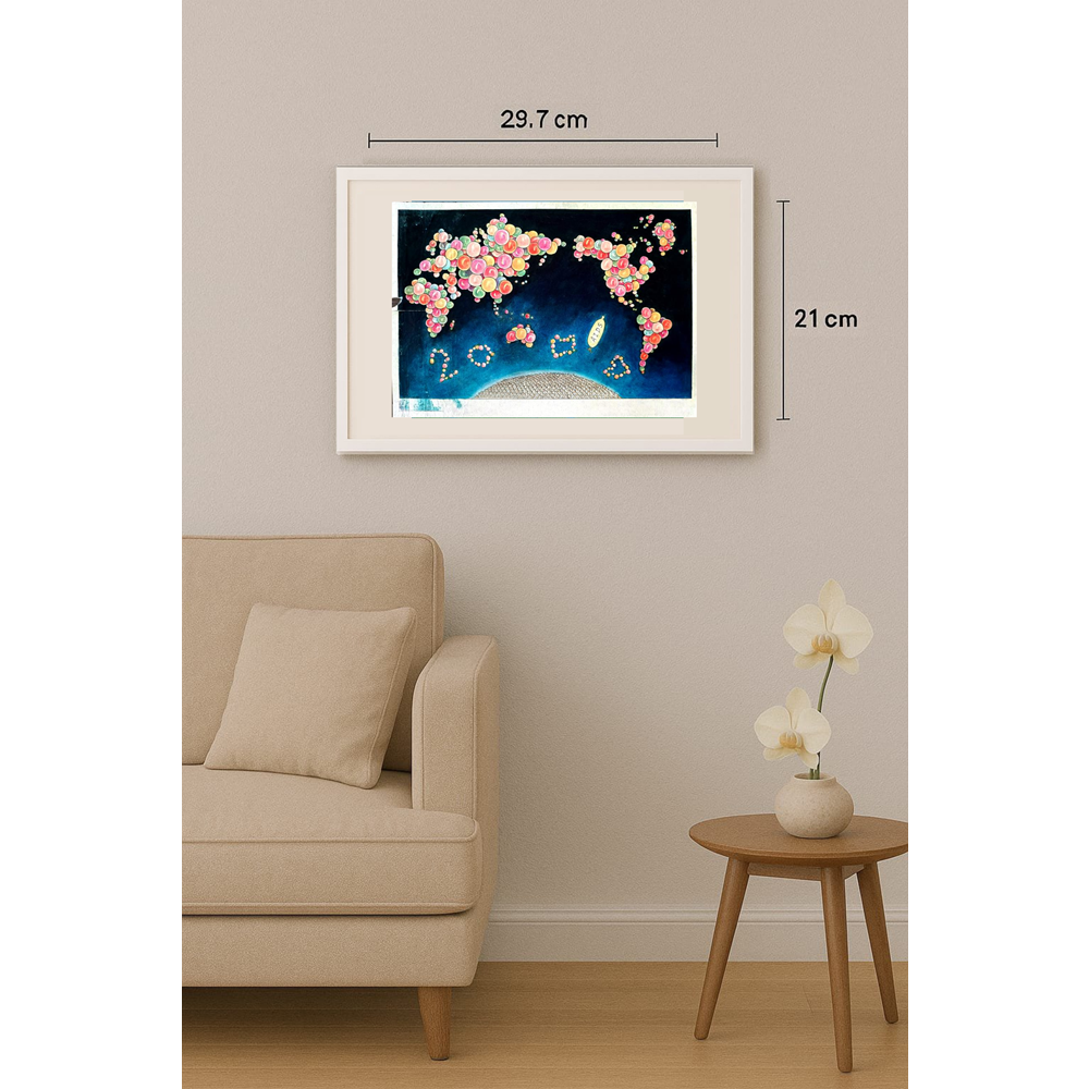 Unknown 29x21cm Orijinal Karikatür BOD01618