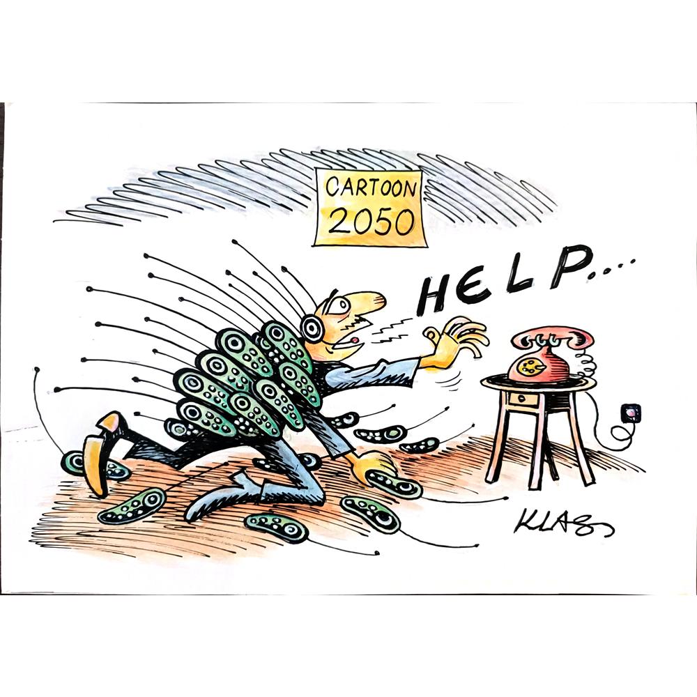 Alexsandar Klas 29x21cm Orijinal Karikatür BOD01620