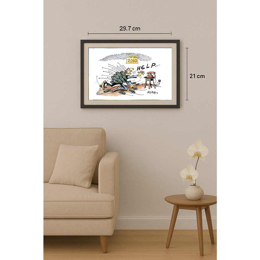 Alexsandar Klas 29x21cm Orijinal Karikatür BOD01620