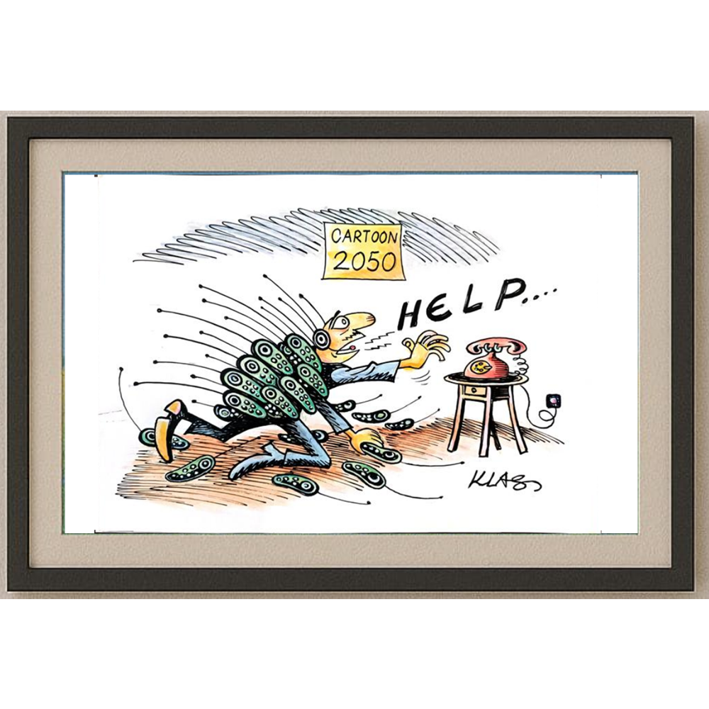 Alexsandar Klas 29x21cm Orijinal Karikatür BOD01620