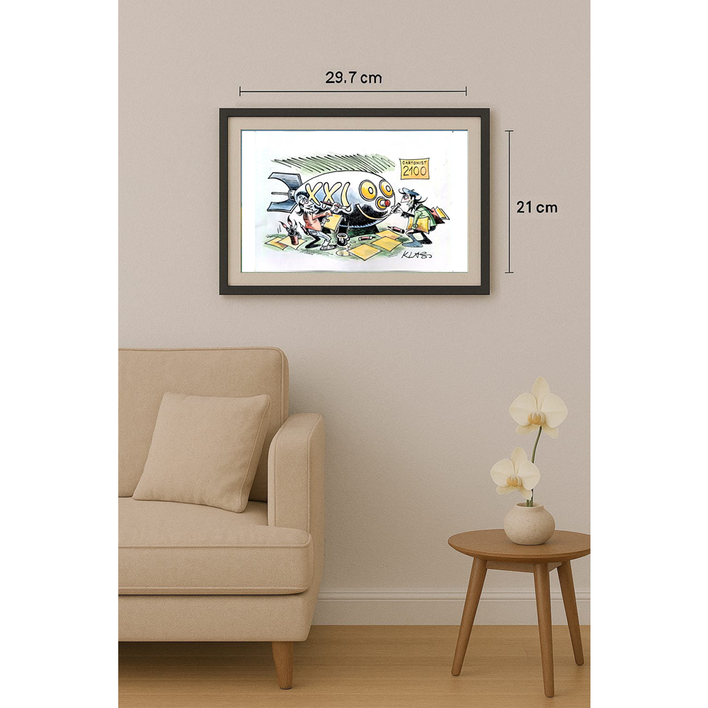 Alexsandar Klas 29x21cm Orijinal Karikatür BOD01621