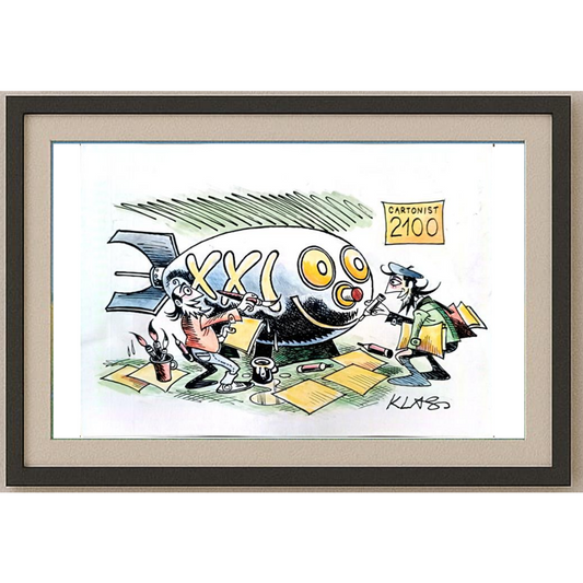 Alexsandar Klas 29x21cm Orijinal Karikatür BOD01621