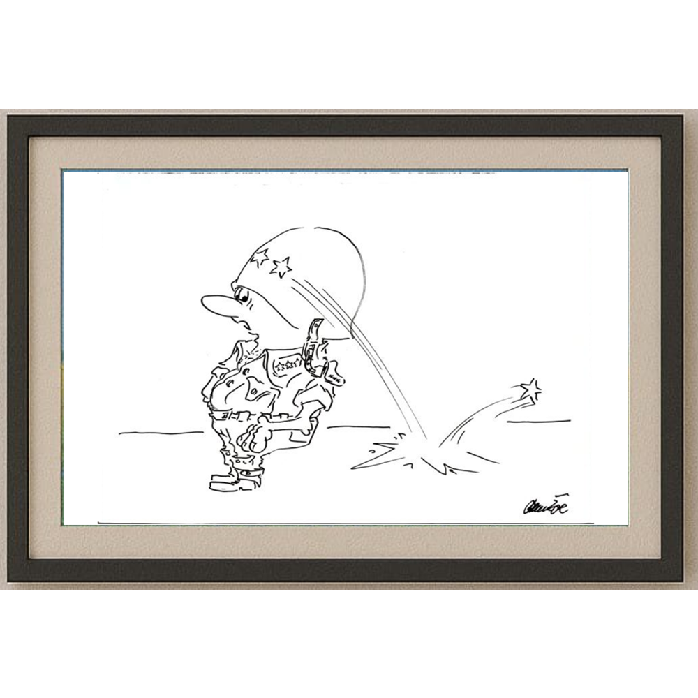 Branko Premuzic 29x21cm Orijinal Karikatür BOD01625