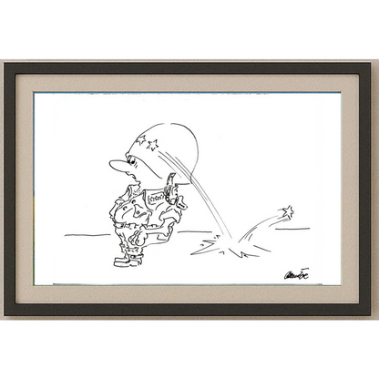 Branko Premuzic 29x21cm Orijinal Karikatür BOD01625