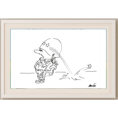 Branko Premuzic 29x21cm Orijinal Karikatür BOD01625