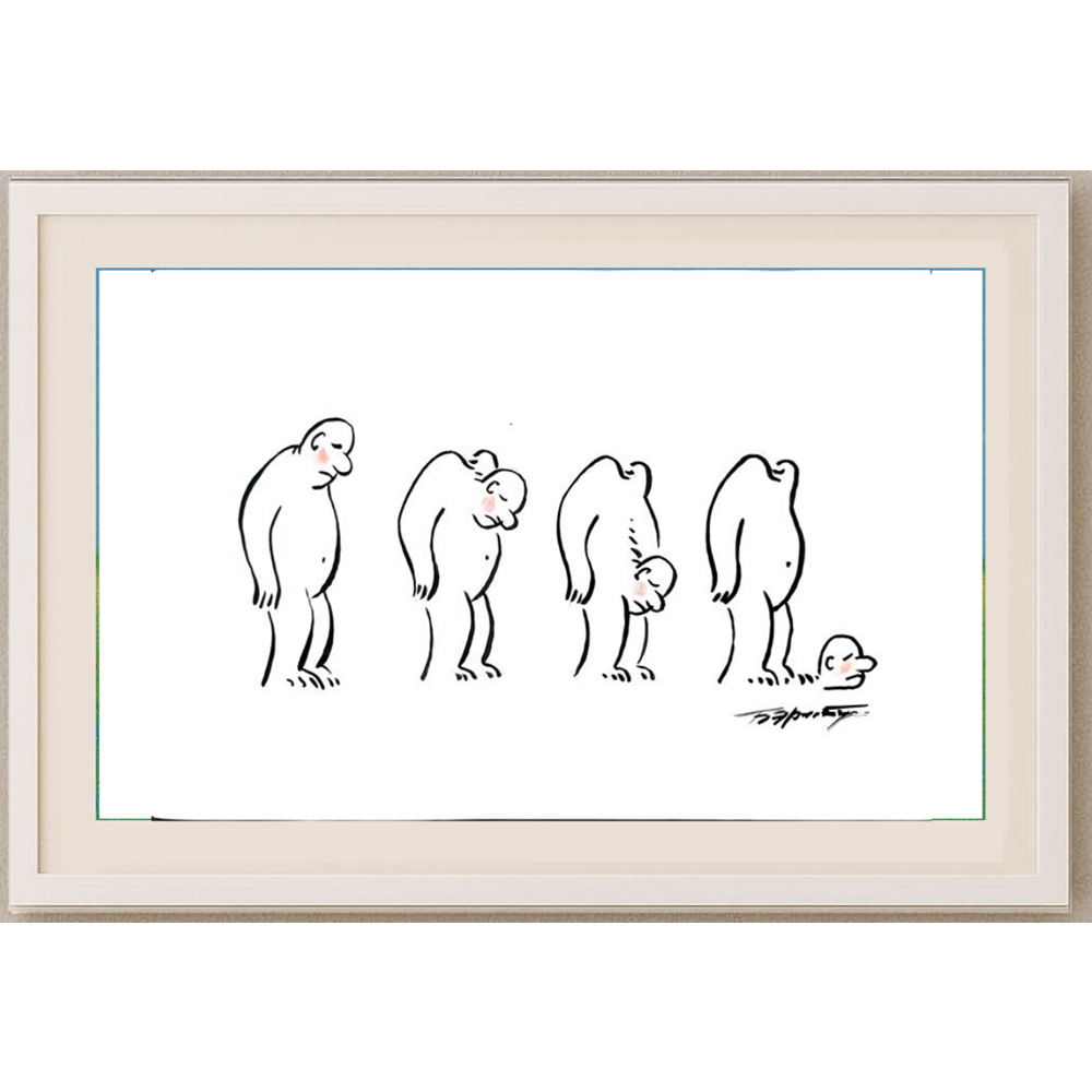 Boris Erenburg 43x30cm Orijinal Karikatür BOD01631