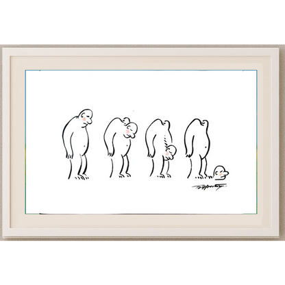 Boris Erenburg 43x30cm Orijinal Karikatür BOD01631