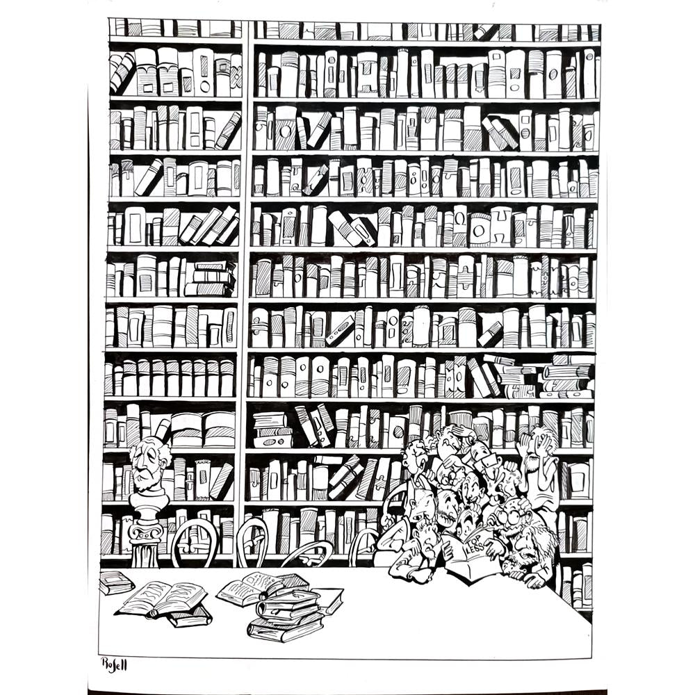 Daniel Rosell Montalban 43x30cm Orijinal Karikatür BOD01632