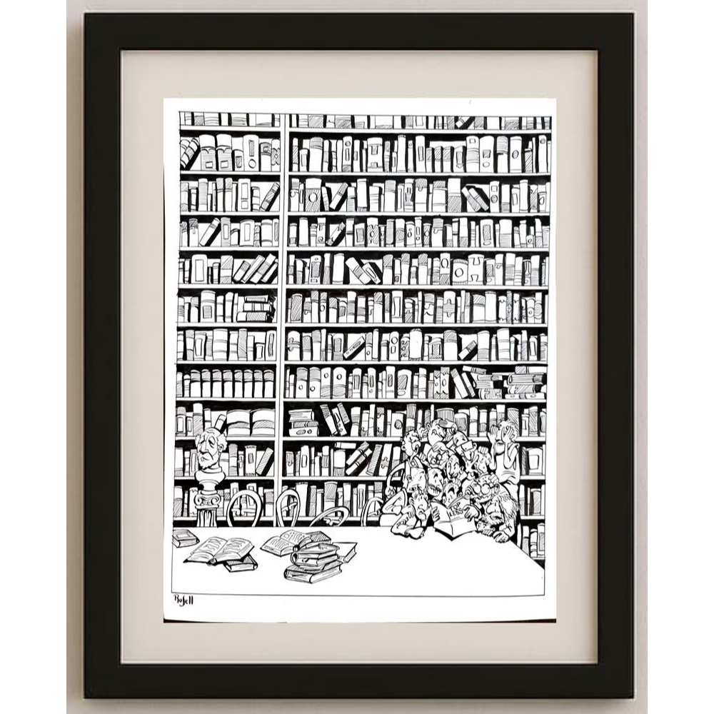 Daniel Rosell Montalban 43x30cm Orijinal Karikatür BOD01632