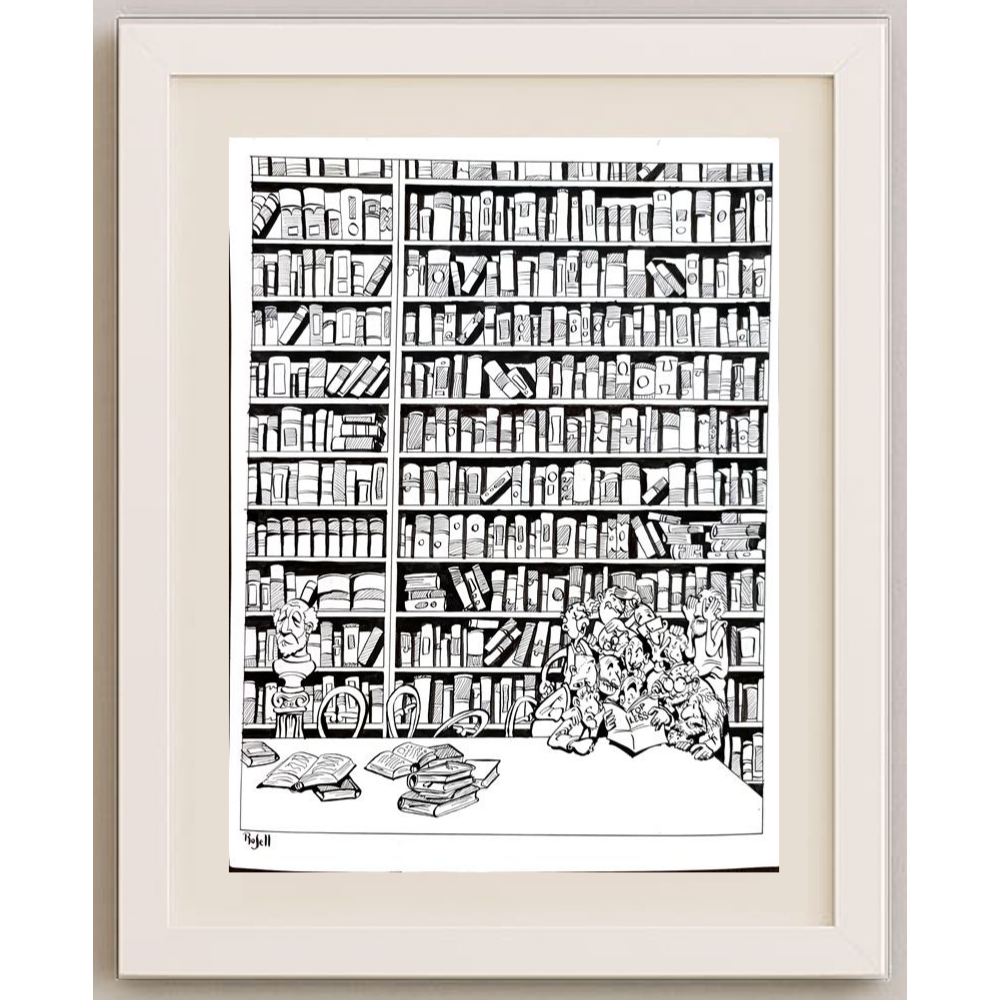 Daniel Rosell Montalban 43x30cm Orijinal Karikatür BOD01632