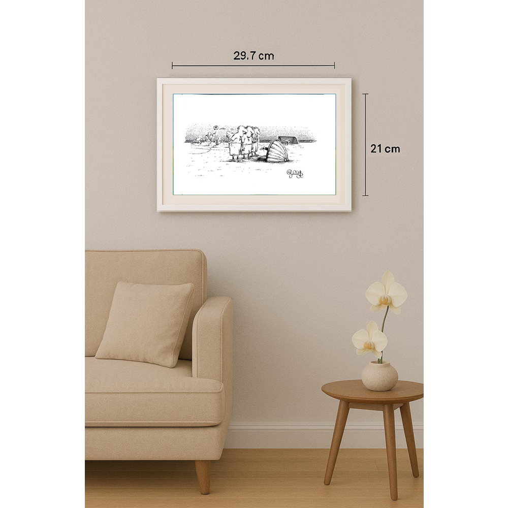 Arkadi Saltykov 29x21cm Orijinal Karikatür BOD01636