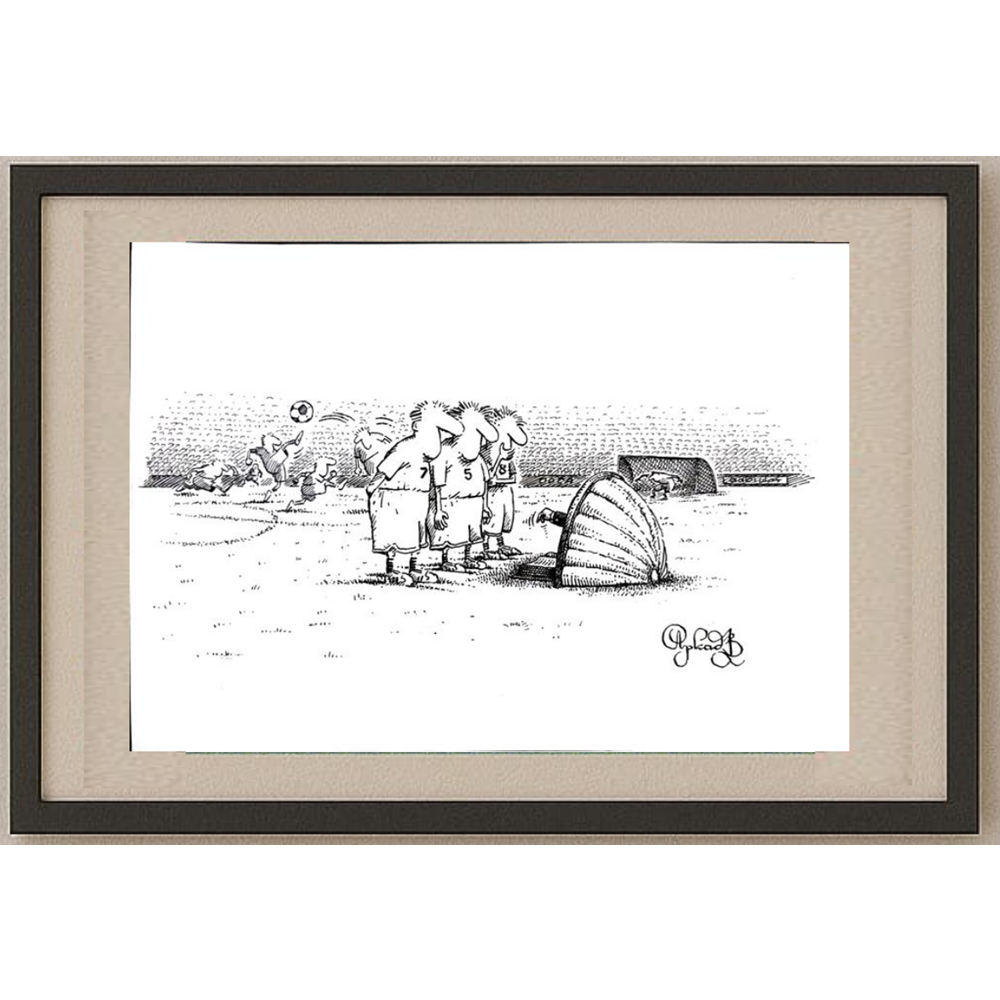 Arkadi Saltykov 29x21cm Orijinal Karikatür BOD01636