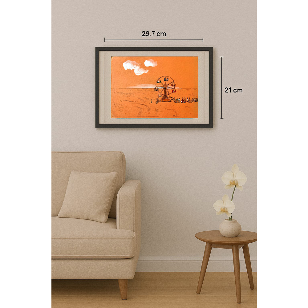 Borigen 29x21cm Orijinal Karikatür BOD01642